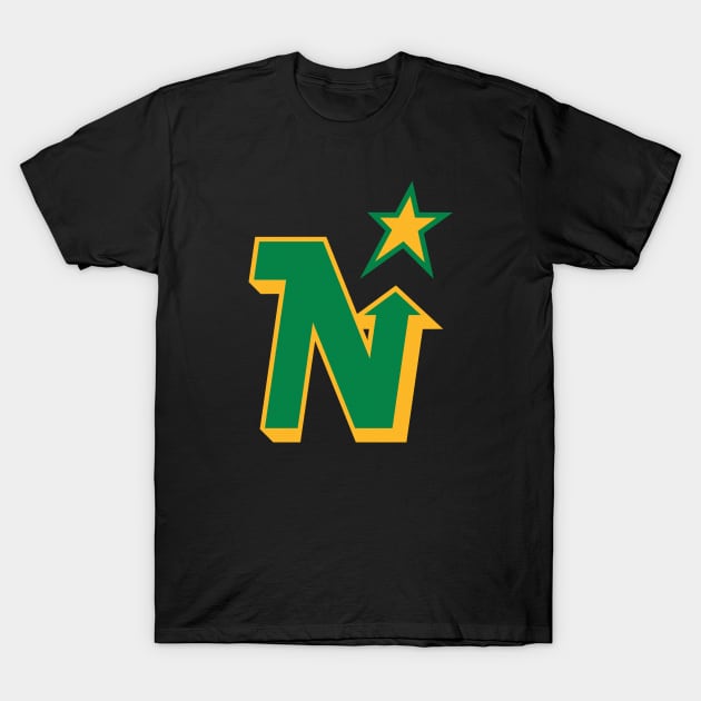 Defunct Minnesota North Stars Hockey 1991 T-Shirt by LocalZonly